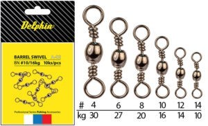 Delphin Karabina s Obratlíkem Barrel Swivel A-02/10ks Varianta: Velikost 4 / Nosnost 30 Kg