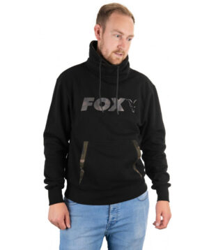 Fox Mikina Black / Camo Print Hoody Velikost: M