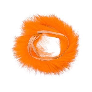 Hends Proužky Králičí Kůže Zonker Strips Rabbit 4mm Orange Fluo