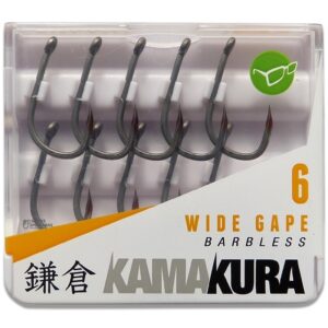 Korda Háčky Kamakura Wide Gape Barbless 10ks Velikost háčku: #8