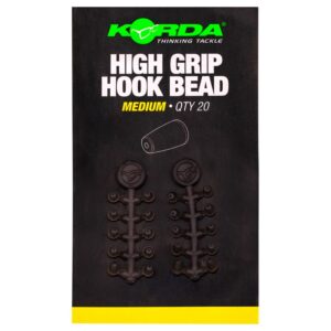 Korda  Zarážky High Grip Hook Bead Medium 20ks