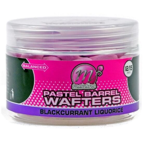 Mainline Neutrálně Vyvážená Nástraha Pastel Wafter Barrels 12ks 15mm 150ml Průměr: 15mm