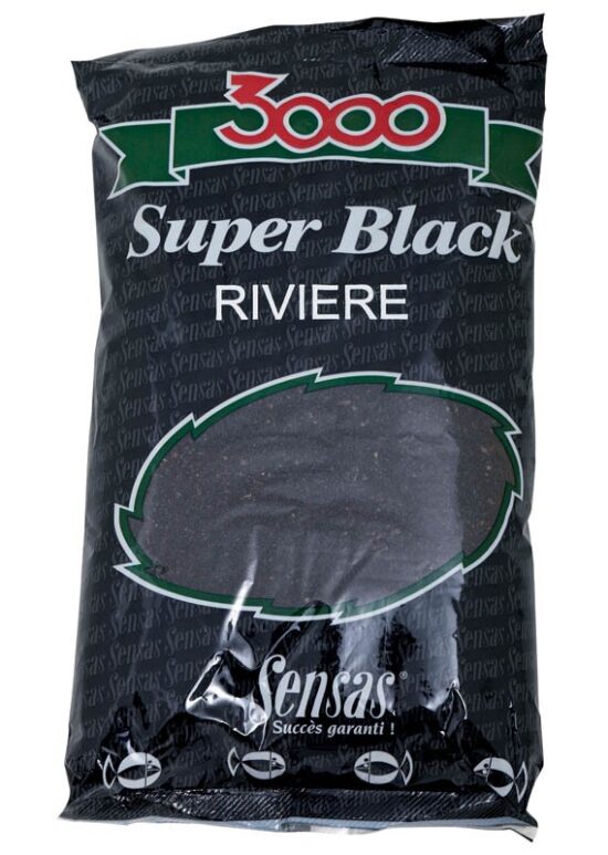 Sensas Krmení 3000 Super Black (Řeka-černý) 1kg