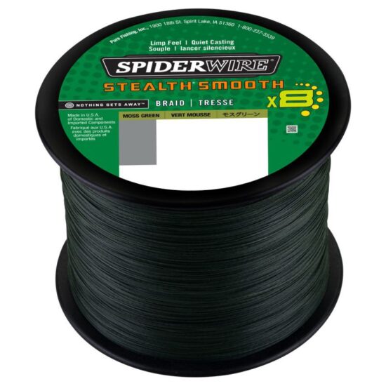 SpiderWire Pletená Šnůra Stealth Smooth8 Moss Green 1m Nosnost: 7