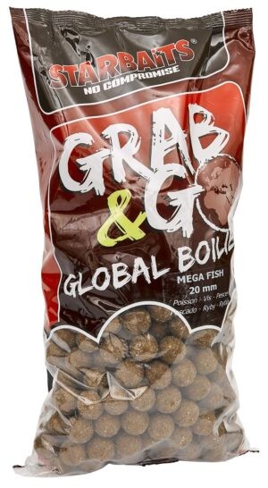 Starbaits Boilie Grab & Go Global Boilies Mega Fish 20mm Hmotnost: 10kg