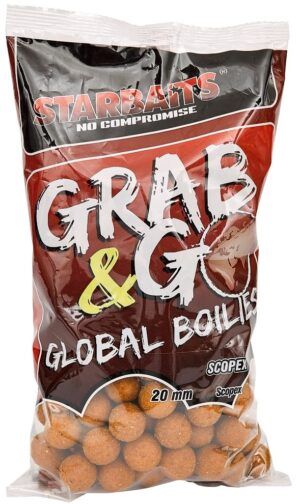 Starbaits Boilie Grab & Go Global Boilies Scopex 20mm Hmotnost: 2