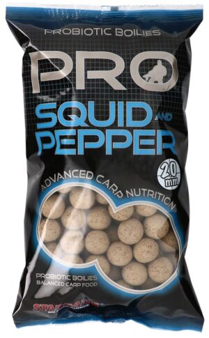 Starbaits Boilies Probiotic Squid & Pepper Hmotnost: 1kg