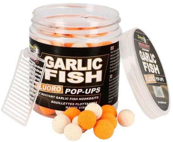 Starbaits Plovoucí Boilie Fluo Garlic Fish Hmotnost: 80g