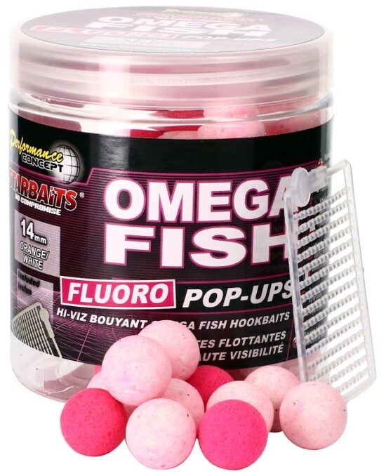 Starbaits Plovoucí Boilie Omega Fish Fluo 80g Hmotnost: 80g