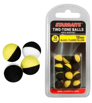 Starbaits Plovoucí Kulička Two Tones Balls 14mm oranžová/žlutá - 6ks