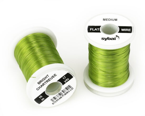 Sybai Drátek Flat Colour Wire Medium Bright Chartreuse