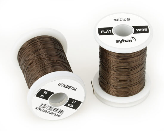 Sybai Drátek Flat Colour Wire Medium Gunmetal