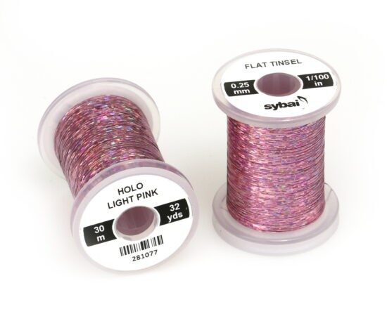 Sybai Plochá Lametka Flat Tinsel Holographic Light Pink 0